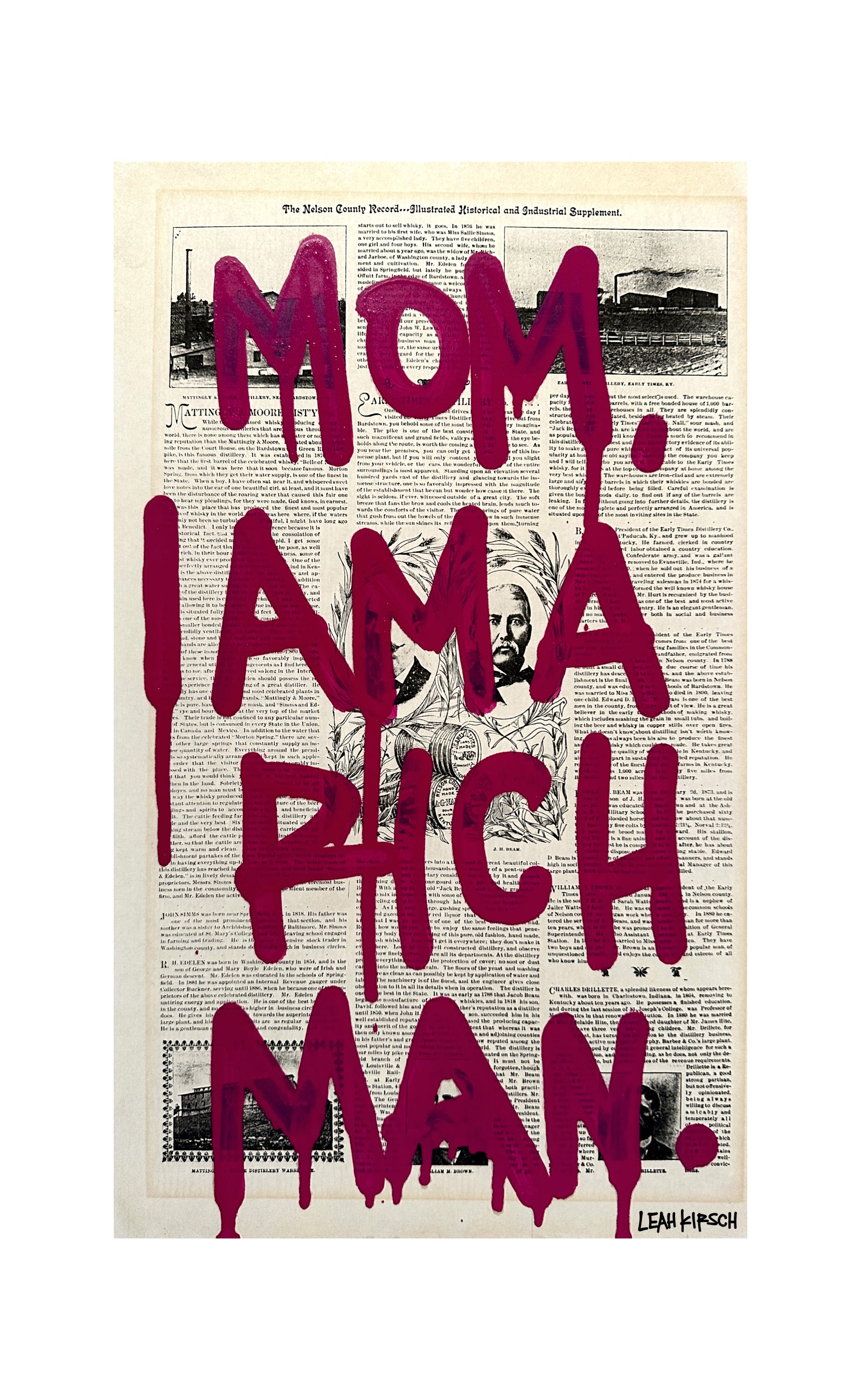 Mom, I Am A Rich Man Print