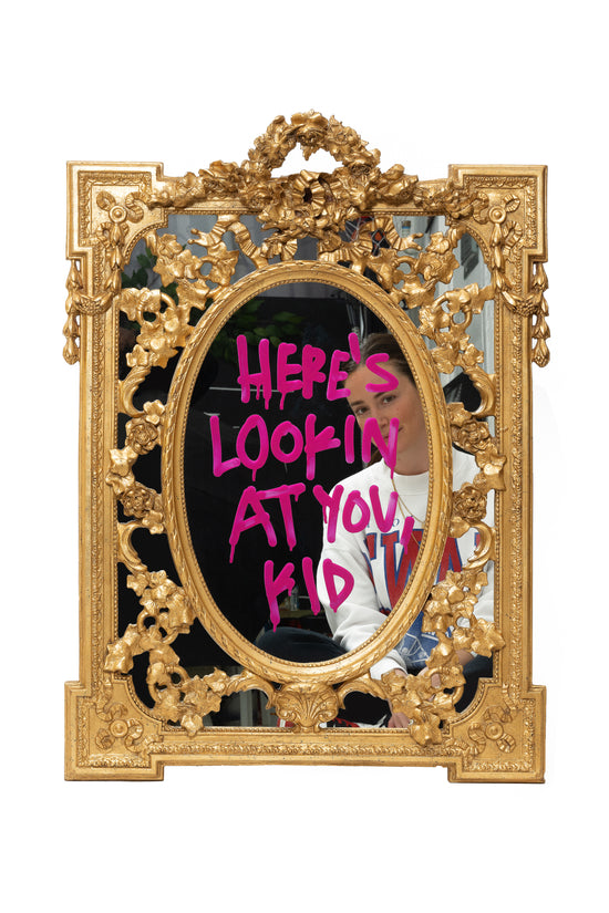 "Here's Lookin At You, Kid" Mirror [customizable]