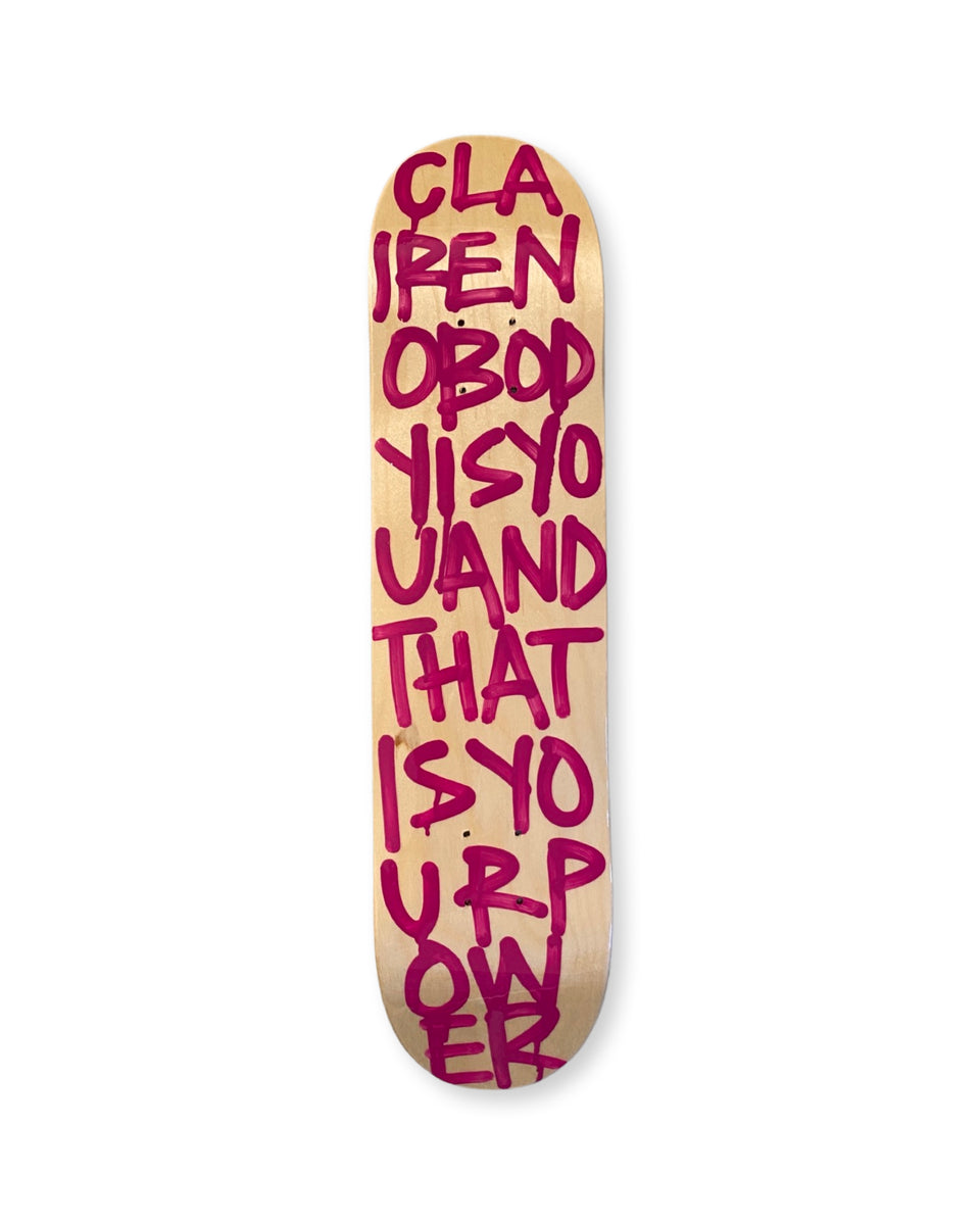 LK Custom Skate Deck [BIG LETTERS] - Leah Kirsch