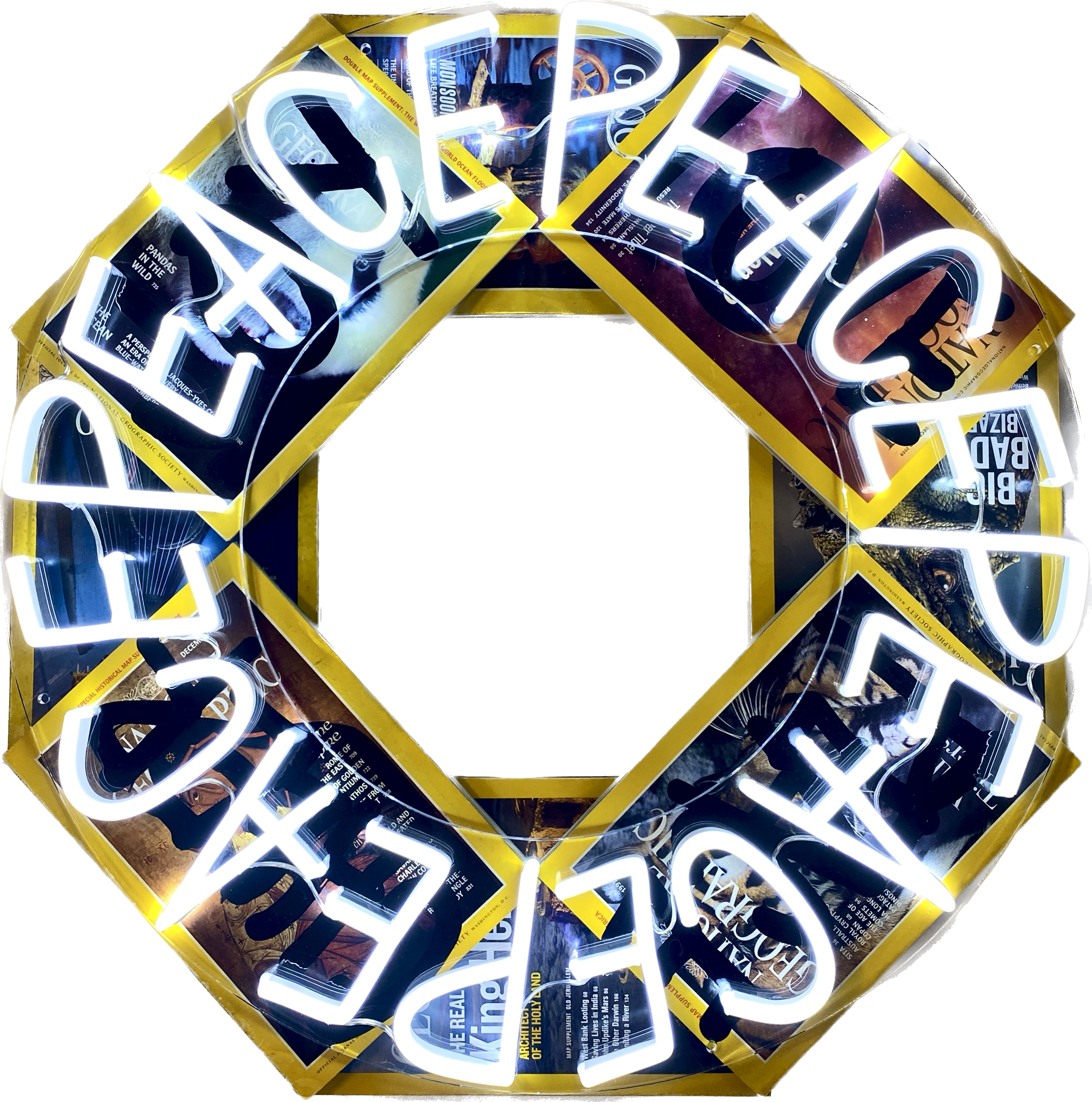 LK x Sketch & Etch Neon Wreath for Children's Action Network