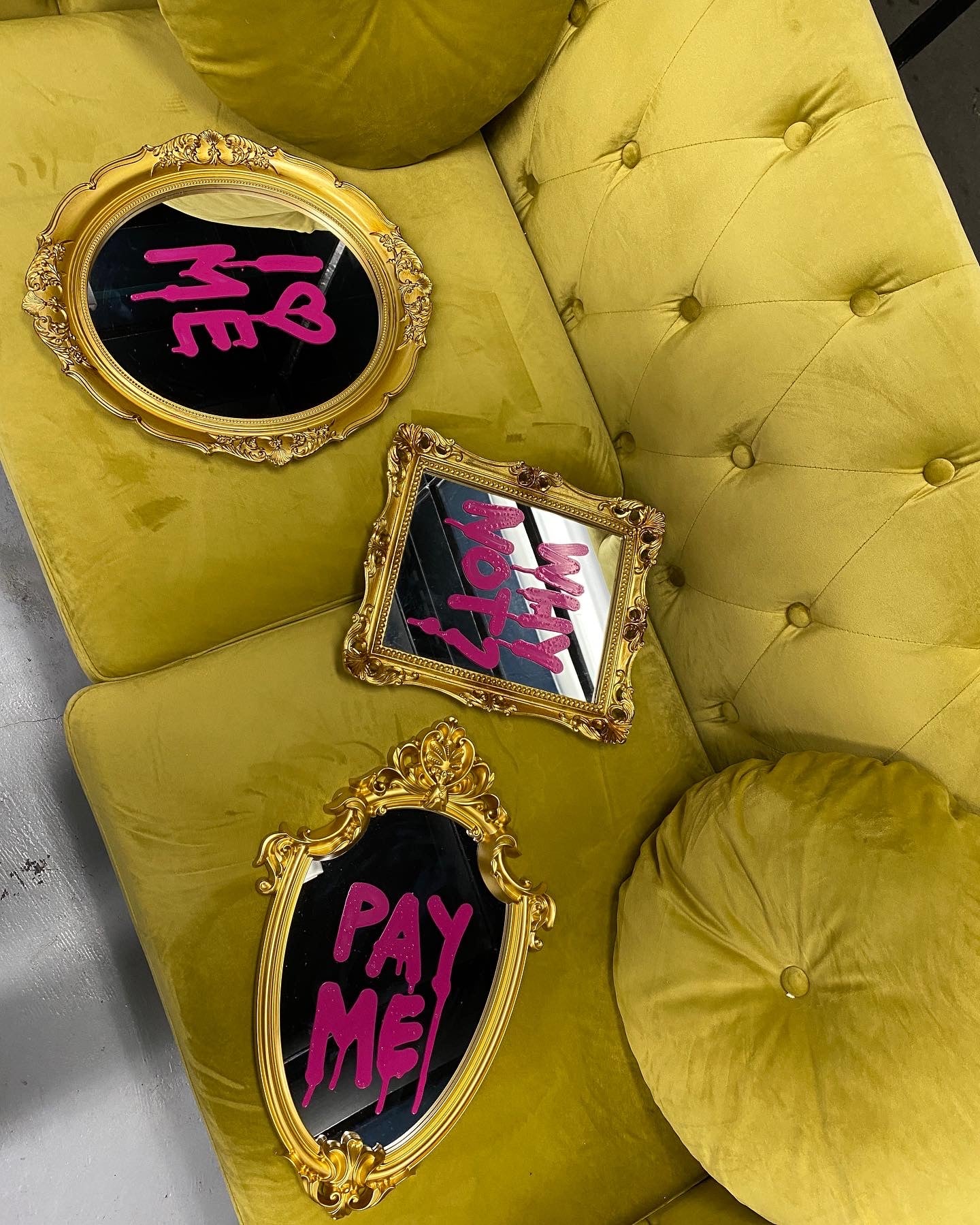 "PAY ME" Mirror