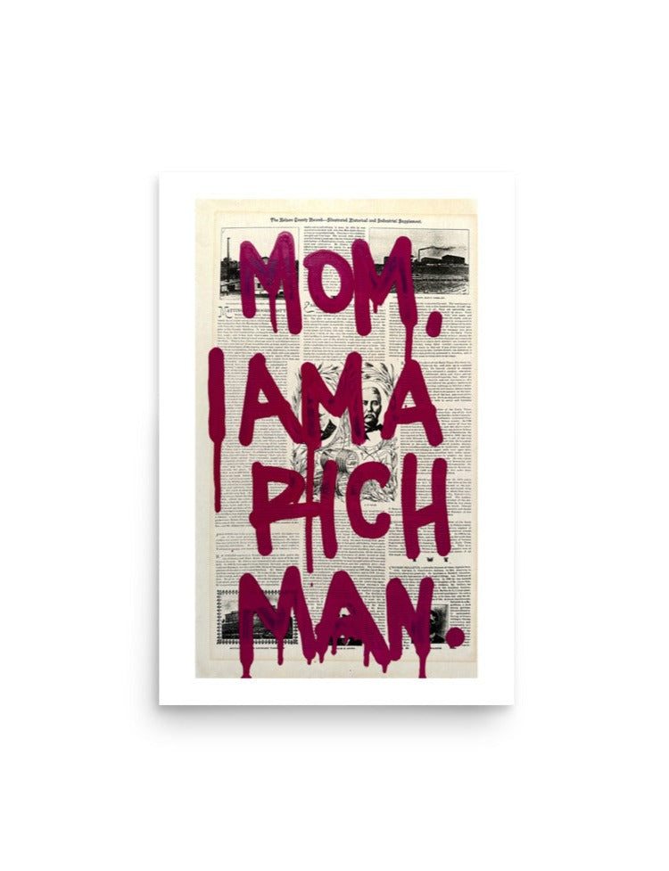 "Mom, I Am A Rich Man" Print