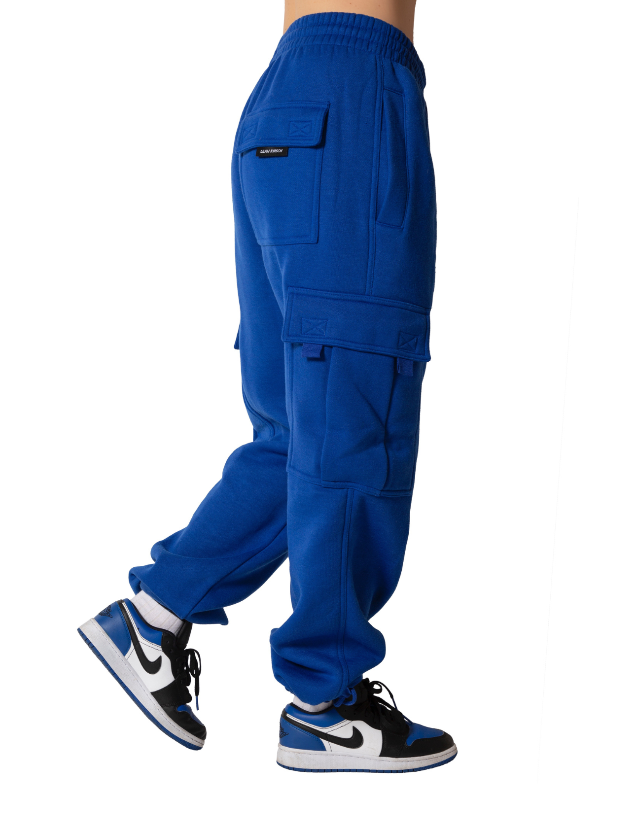 Cobalt Blue Cargo Sweatpants
