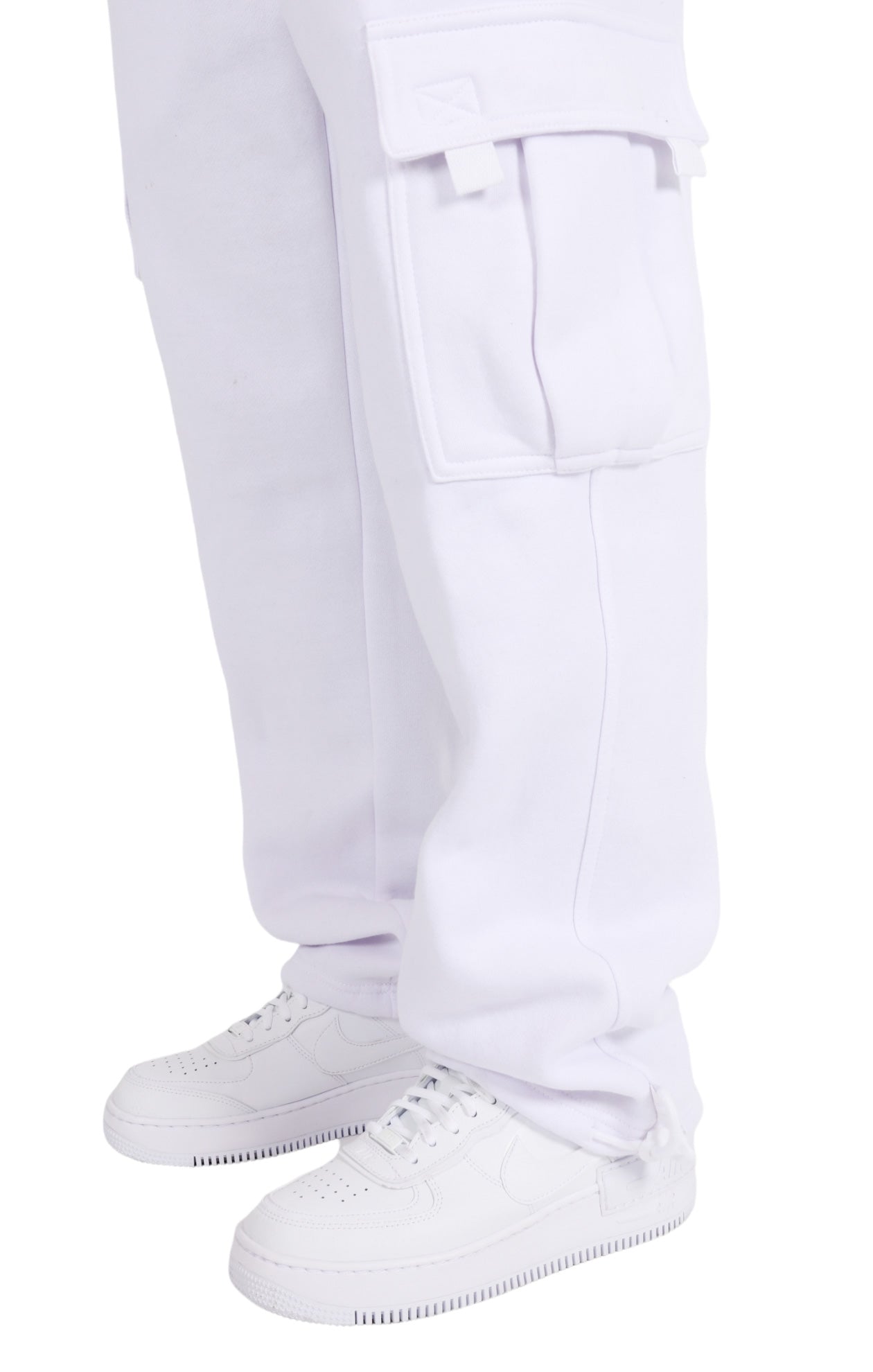 White Cargo Sweatpants - Leah Kirsch